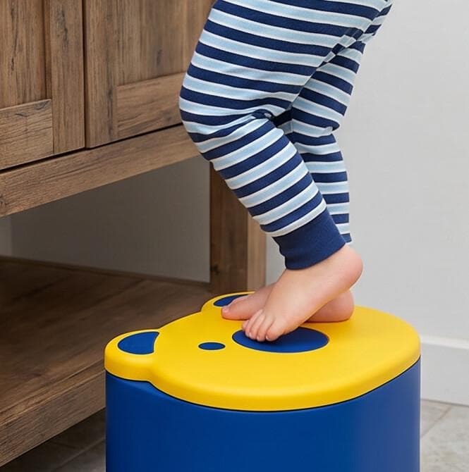 Kids Bear Stool with Storage 7