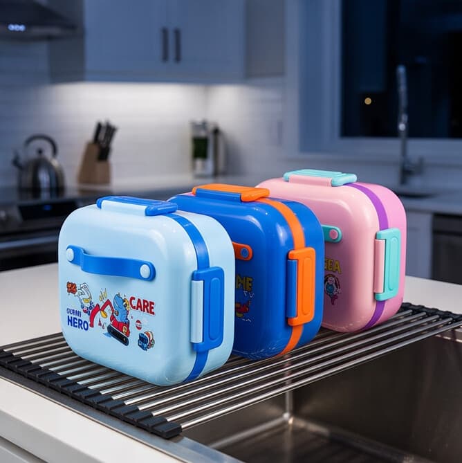 Kids Princess Lunch Box – Cute Pink Design, Food-Safe & Easy to Carry