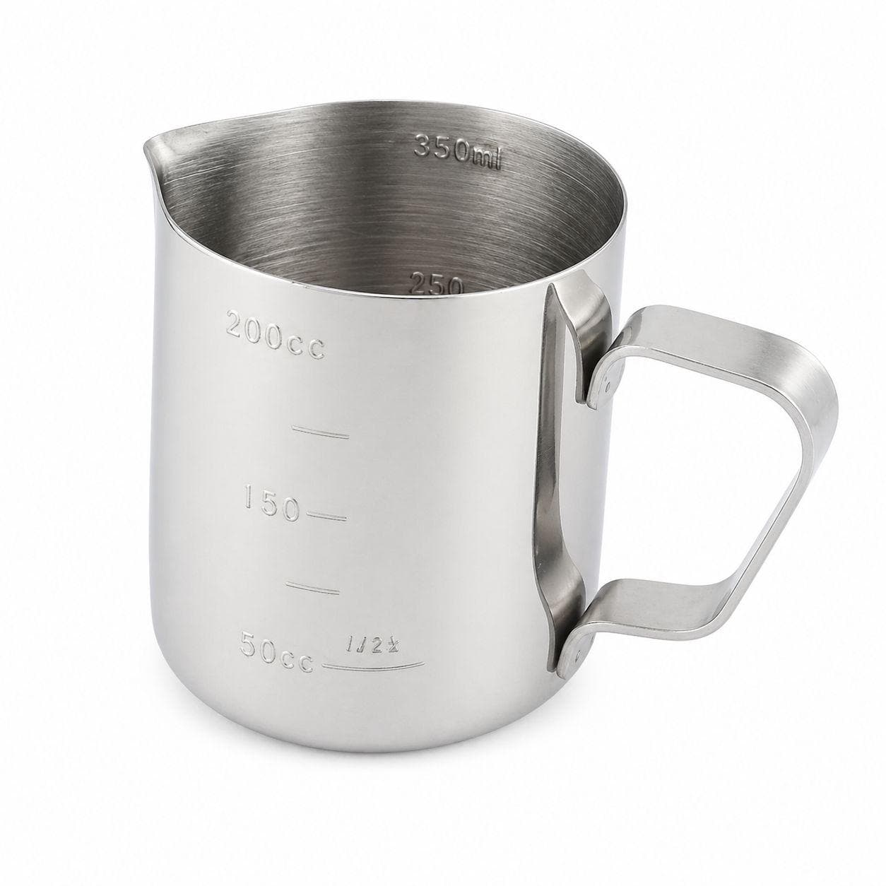 350ml stainless steel milk frothing cup, ideal for easy latte art. 5