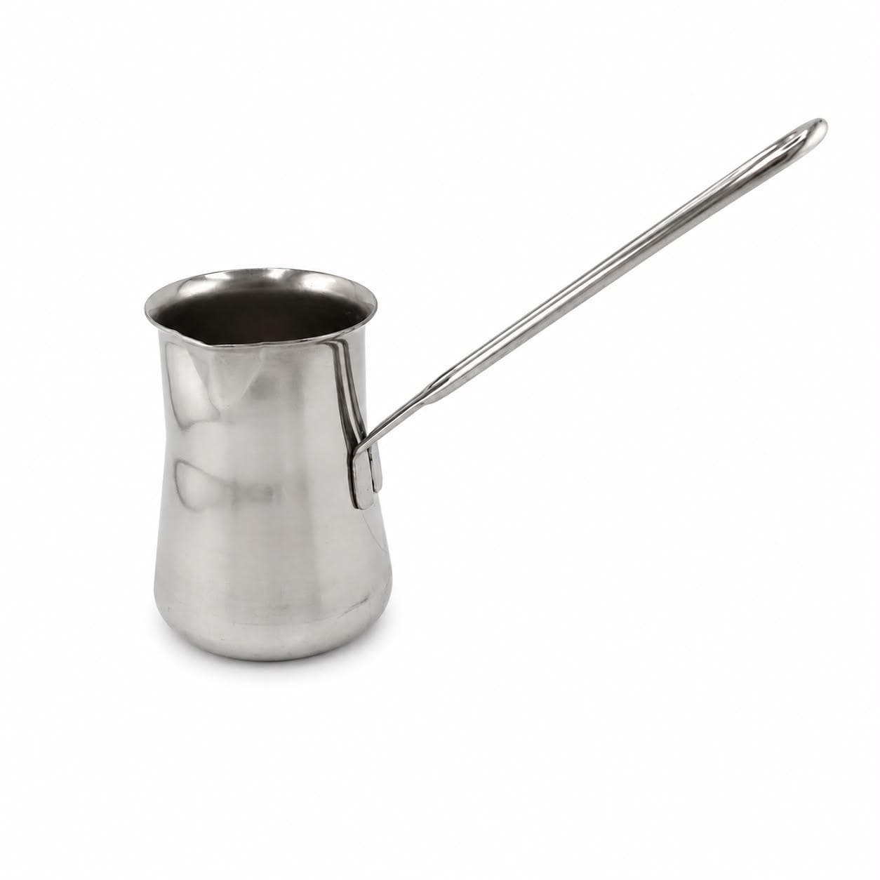 250ml milk cup with a long handle and no lid, ideal for easy pouring and preparation. 4