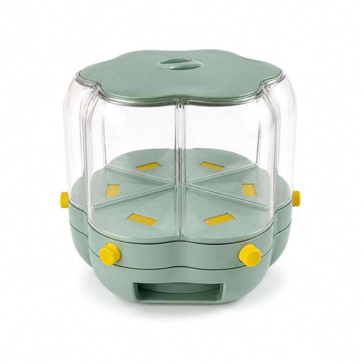 4-Section Rotating Nuts & Grains Dispenser 2