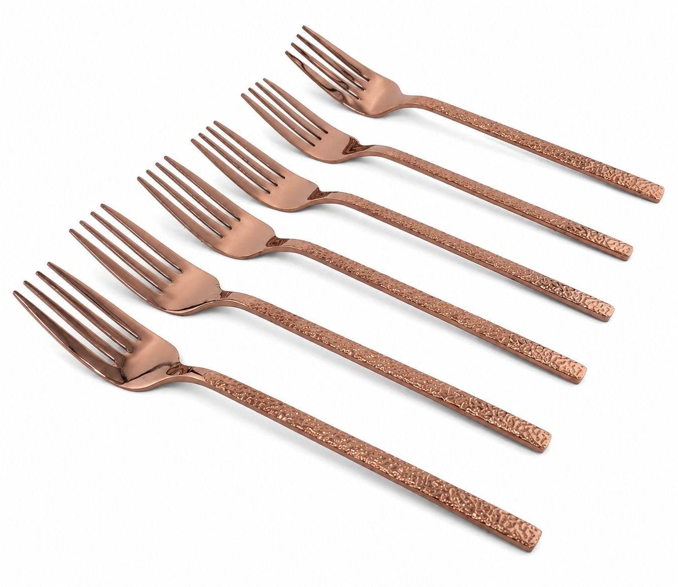 Elegant Rose Gold Stainless Steel Dinner Fork