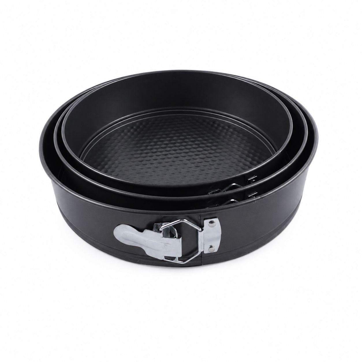 Non-Stick Round Springform Cake Pan Set - 3 Pcs 5