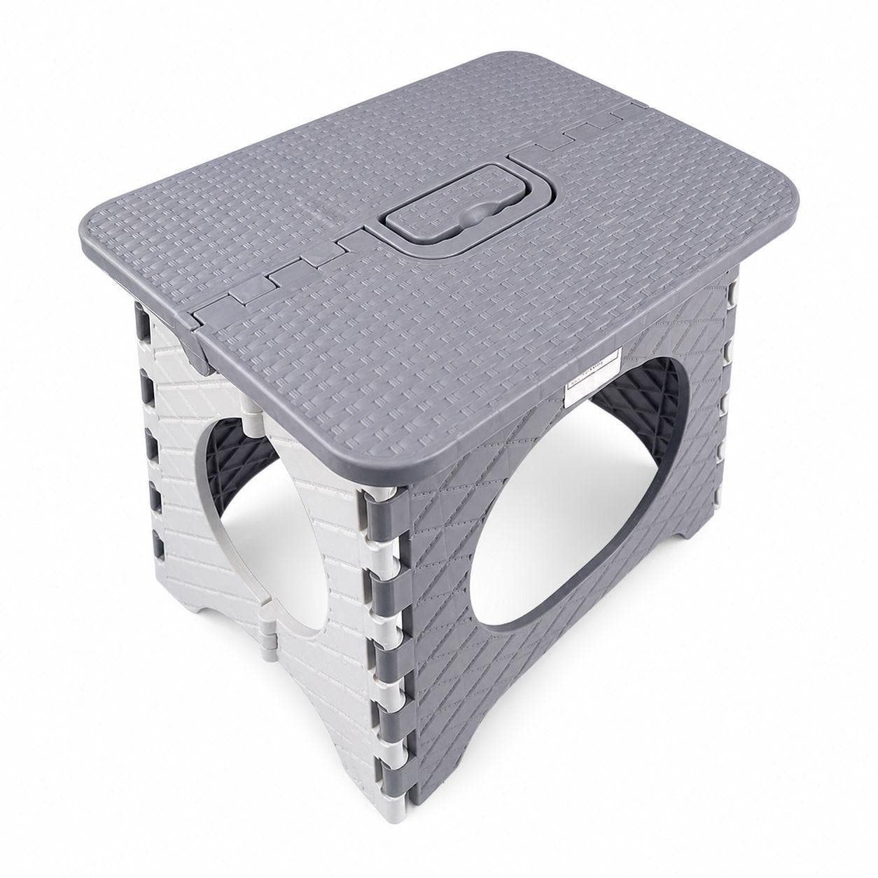 Foldable Multi-purpose Plastic Stool (Grey / Orange / Green) 4