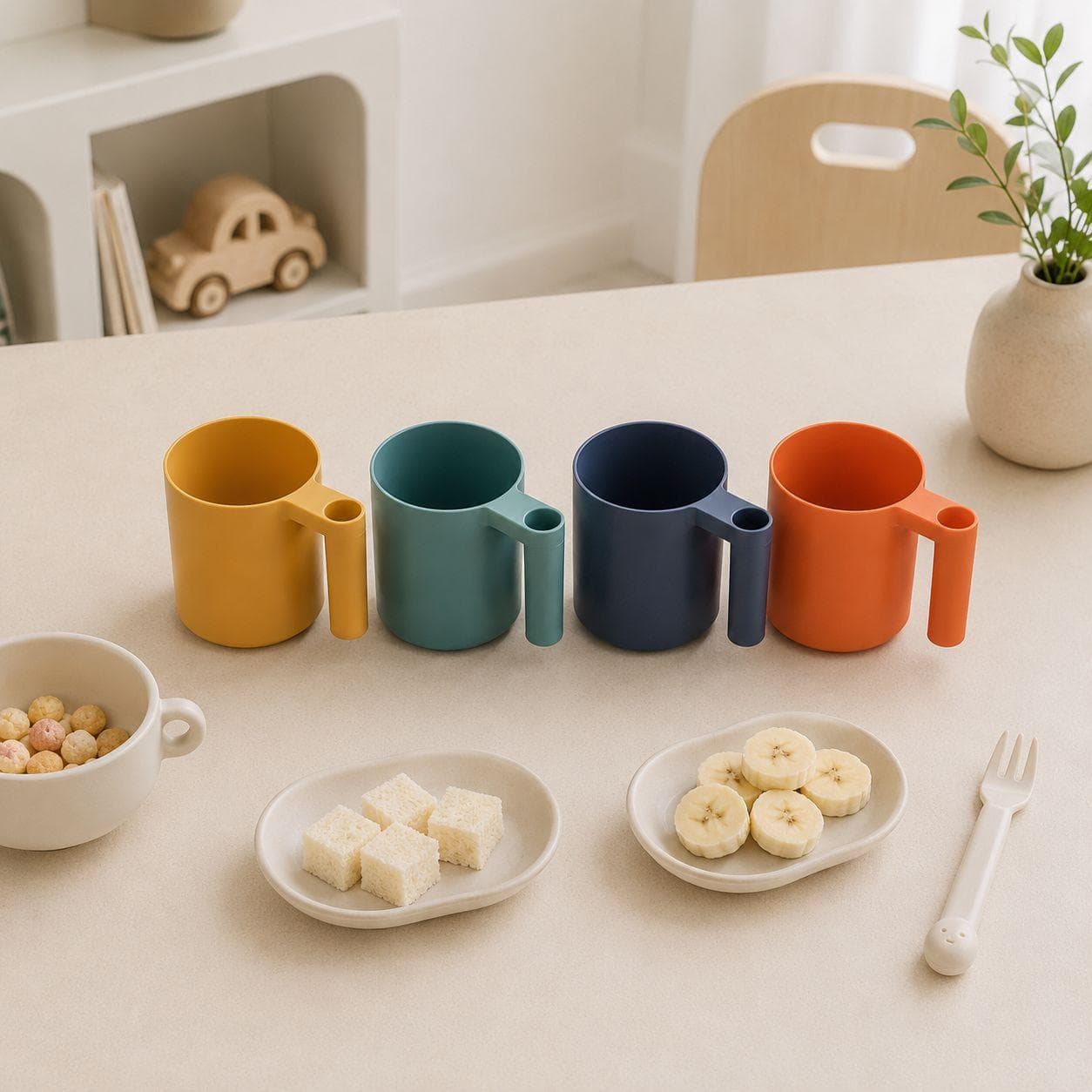 Colorful Mug Set with Handles 3