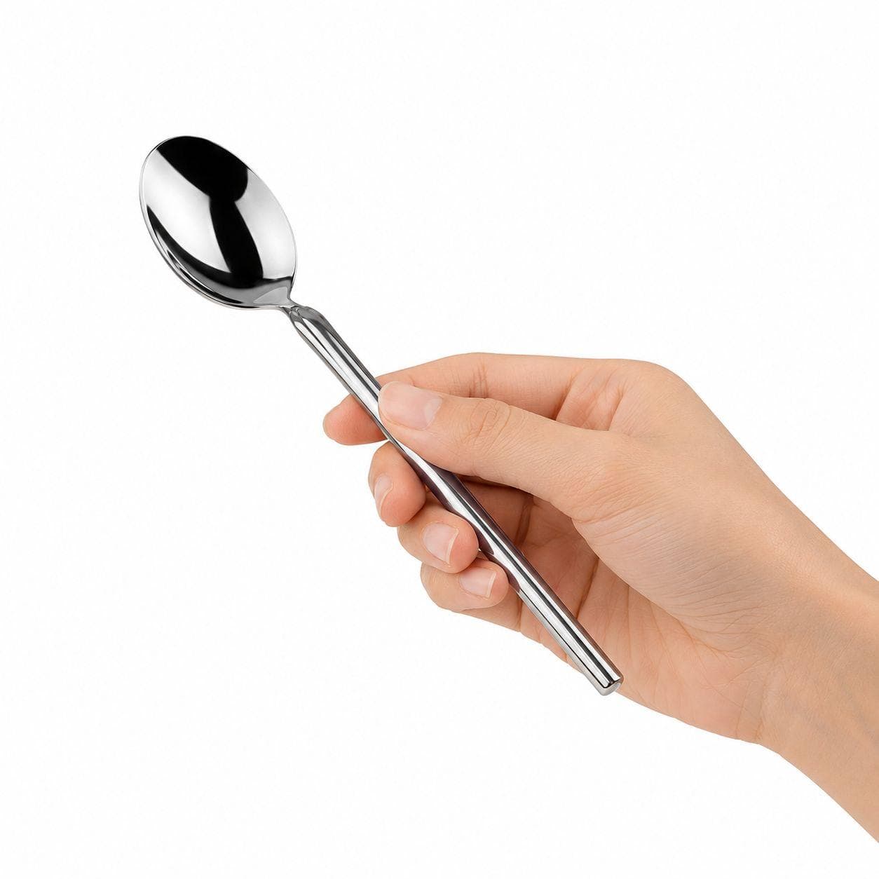 6-piece gold teaspoon set with an elegant design, perfect for daily serving. 3