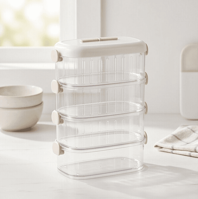 Q31-1104015 Large Spice Storage Box 4-Layer Single Layer 550ML