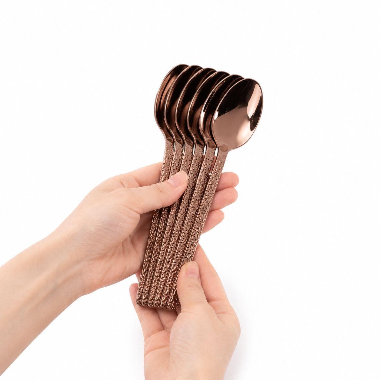 Elegant Rose Gold Stainless Steel Dinner Spoon 2