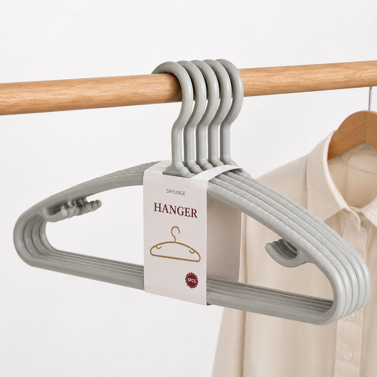 Plastic Clothes Hanger 5Pcs Set