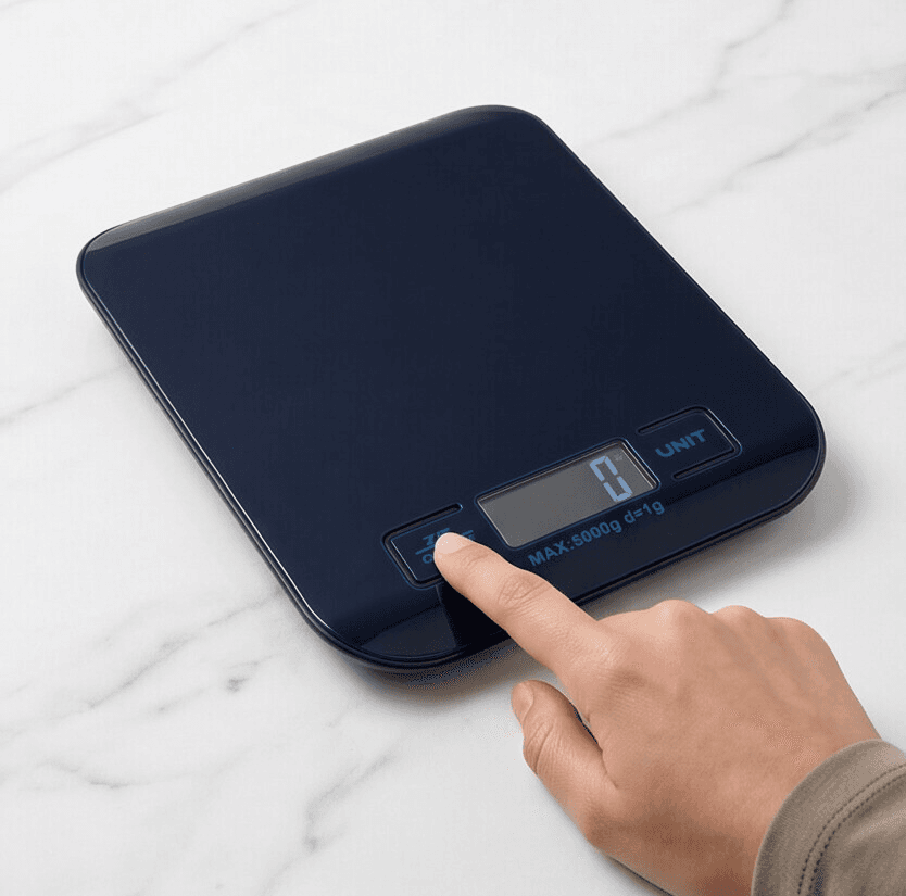 Small High-Precision Digital Electronic Scale – LCD Display – Black Color