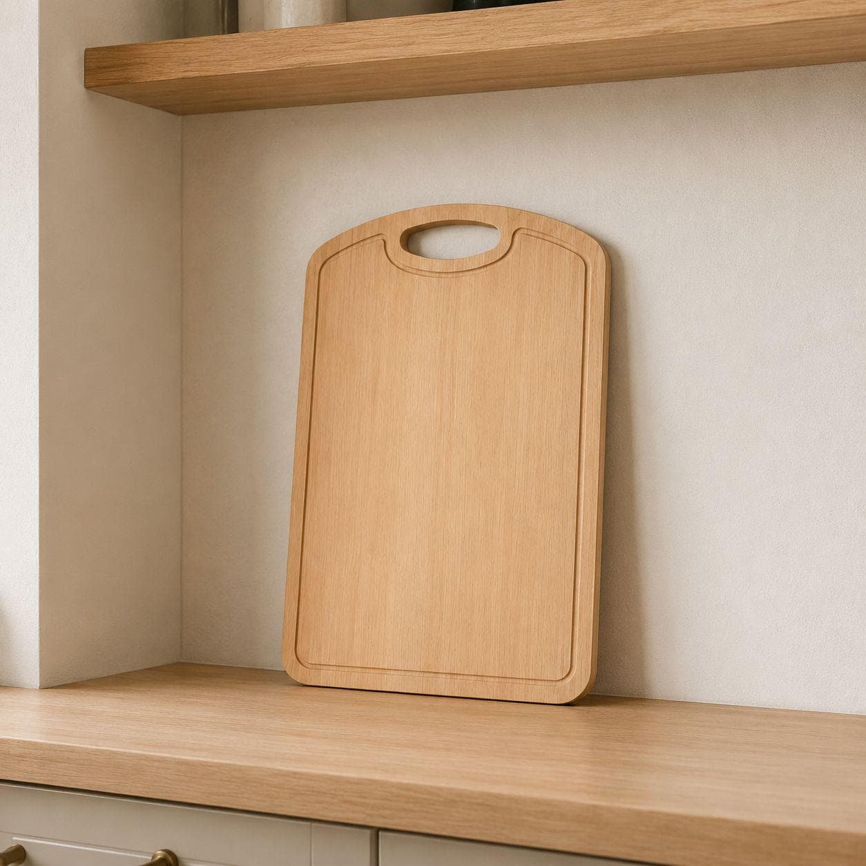 Cutting Board LY-14 (Rubber Wood, 23.3×33.3cm, 1cm Thick) 3