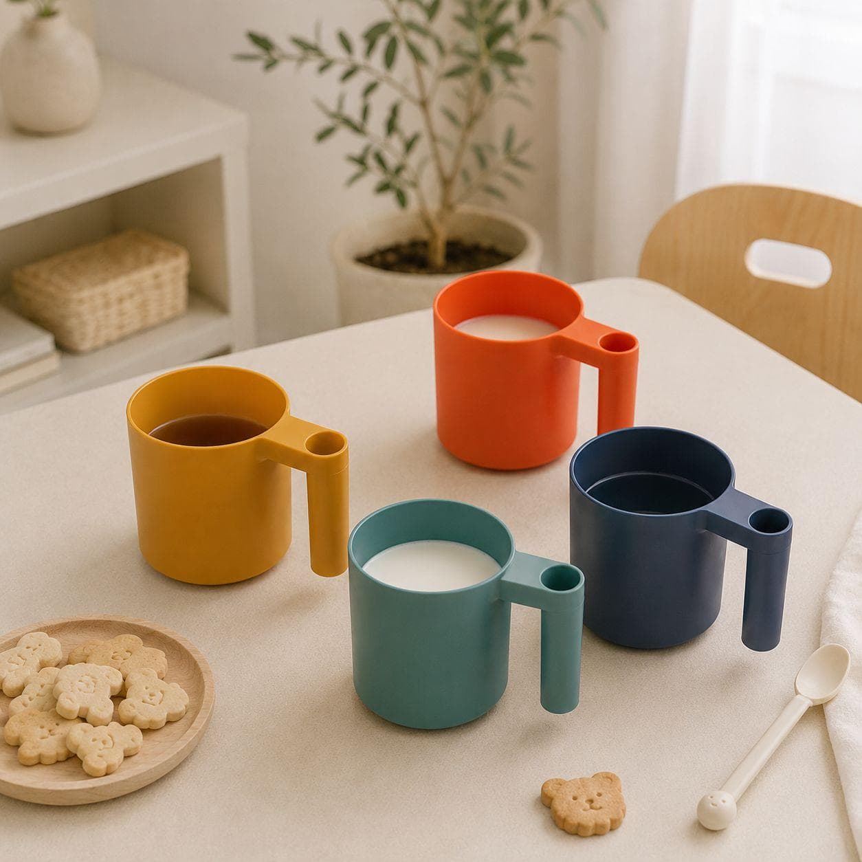 Colorful Mug Set with Handles 4