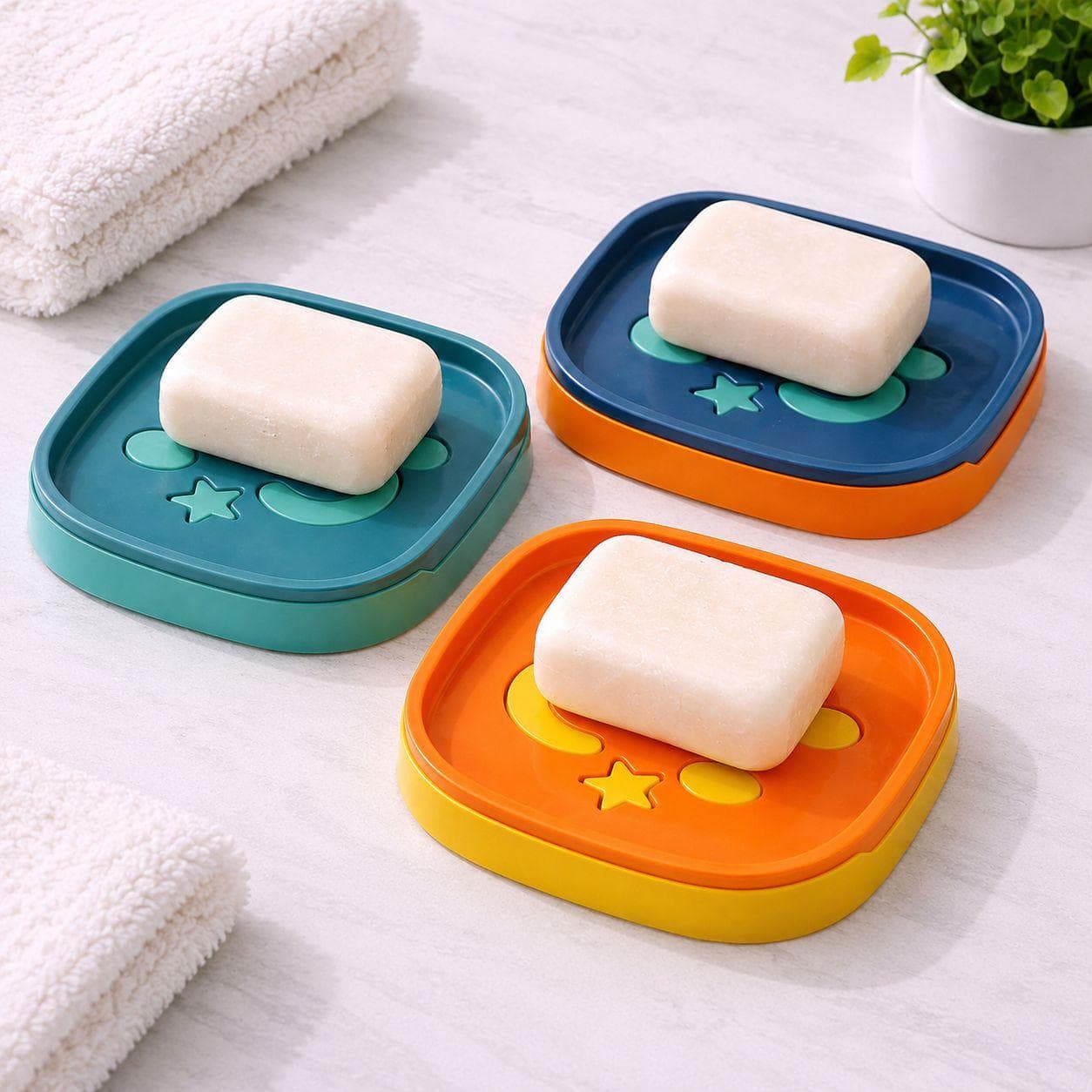 Double-Layer Soap Dish 13×9×2.5 cm (2 PCS) 3