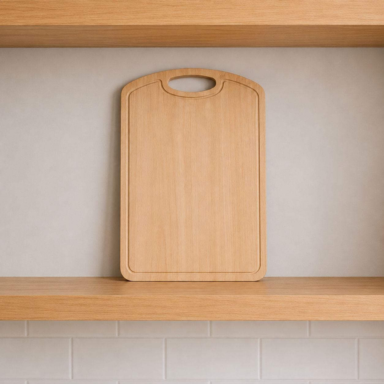 Cutting Board LY-14 (Rubber Wood, 23.3×33.3cm, 1cm Thick) 2