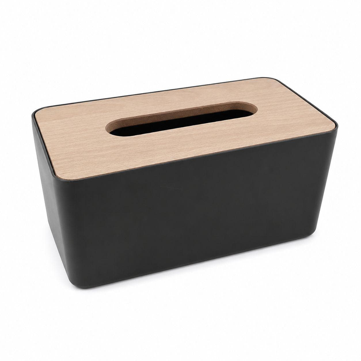 Tissue Box with Wooden Lid (21×13×9 cm) 4