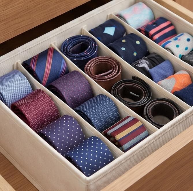 Practical 7-grid storage organizer designed to neatly arrange underwear 5