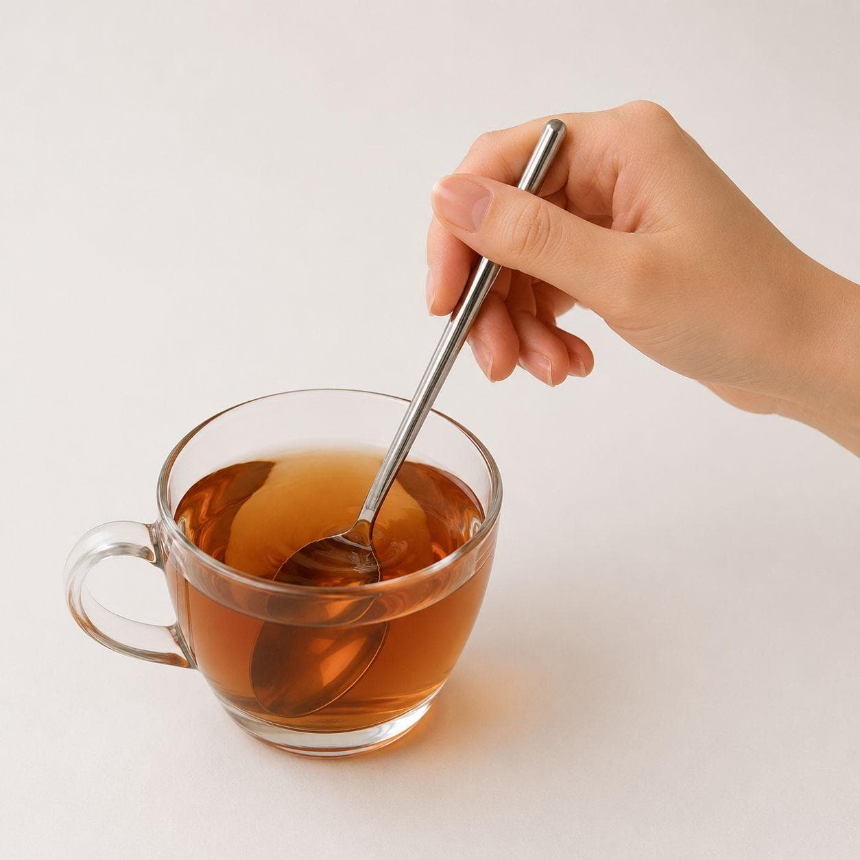 6-piece gold teaspoon set with an elegant design, perfect for daily serving.