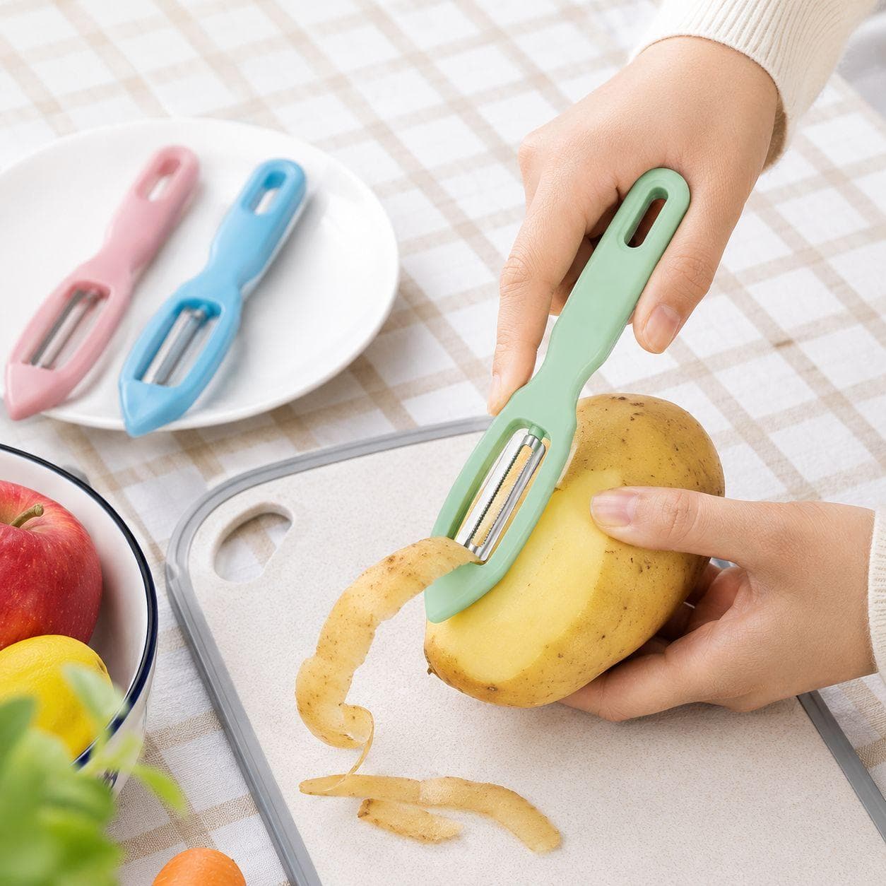 Vegetable Peeler HD139 (Green Plastic Peeler, 4PCS per Box) 2