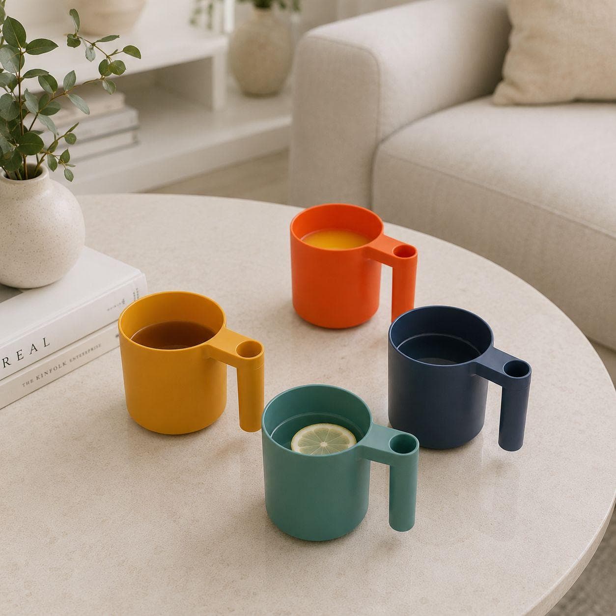 Colorful Mug Set with Handles