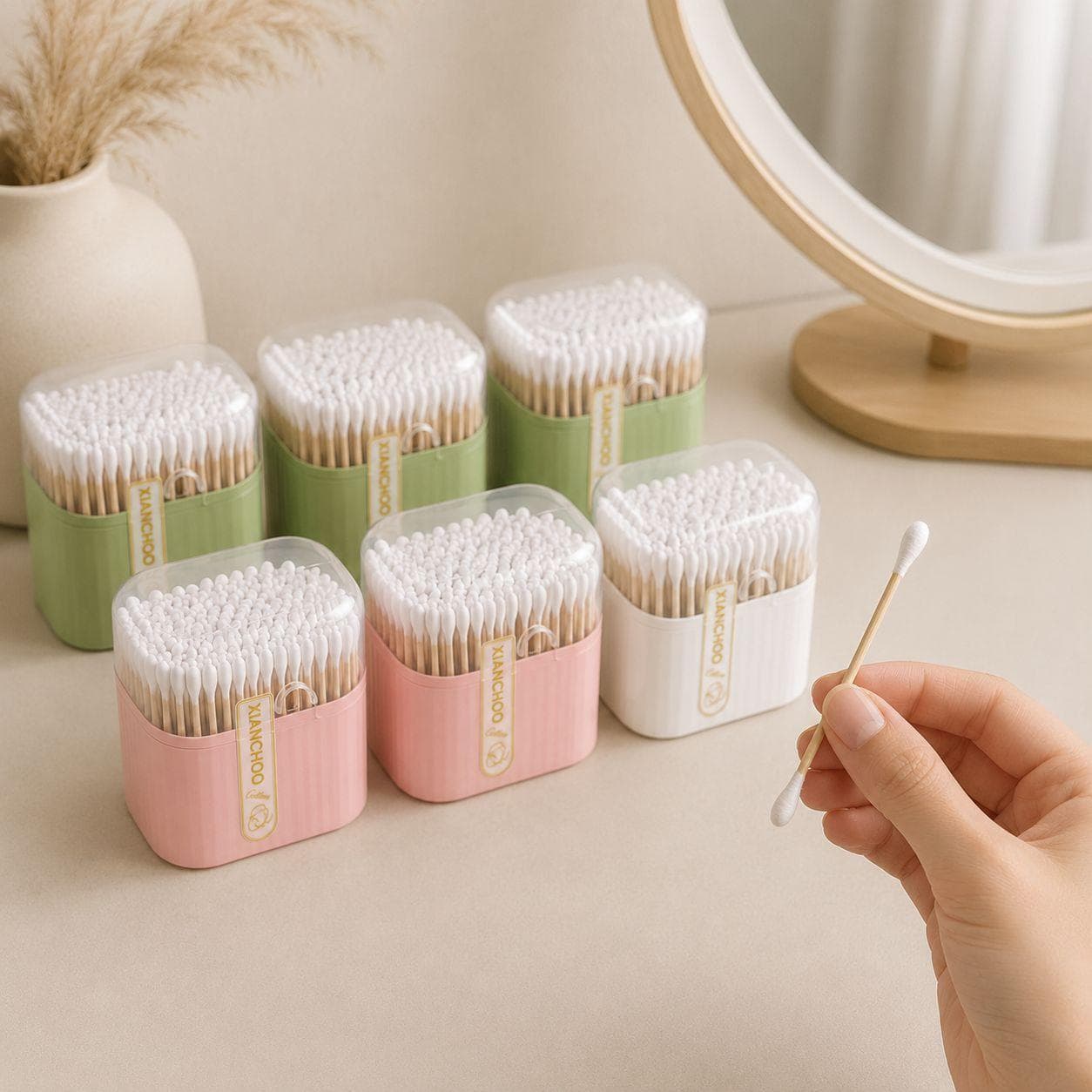 Cotton Swabs 180 Pieces (6 per Medium Pack)