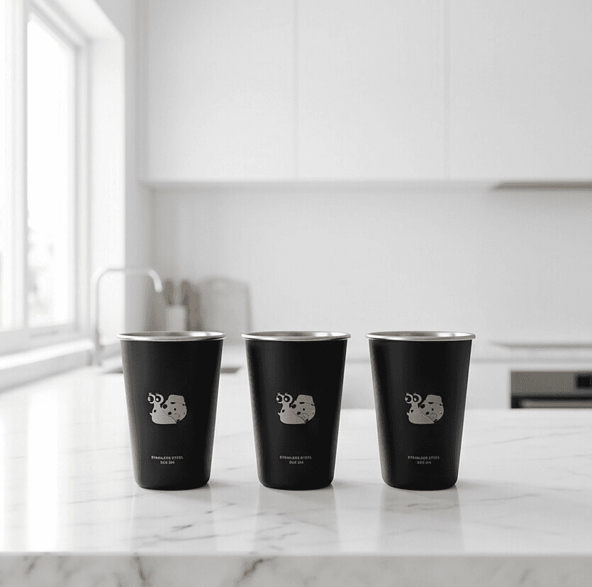 500ml single-wall stainless steel container, practical and lightweight for daily use.