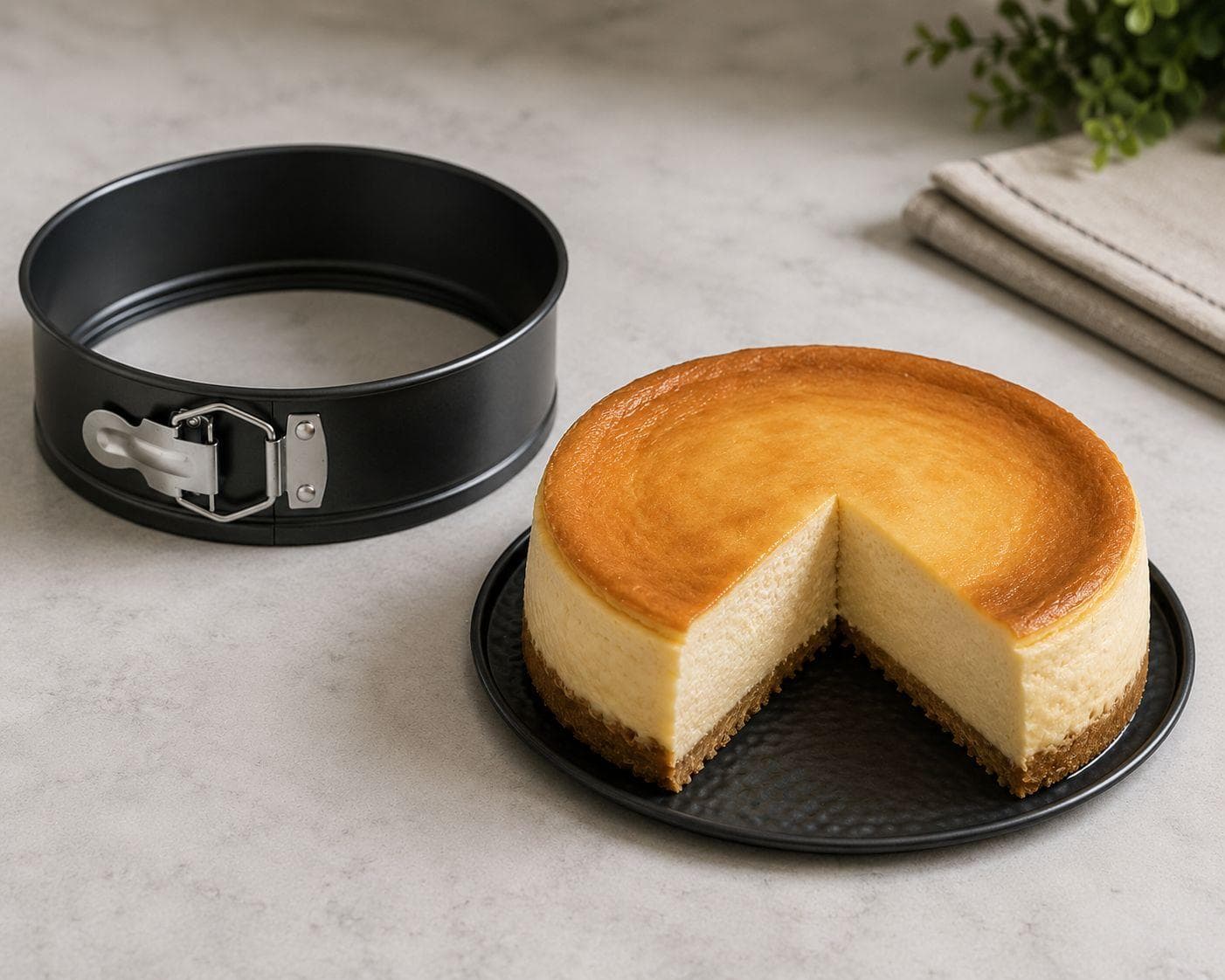 Non-Stick Round Springform Cake Pan Set - 3 Pcs 2