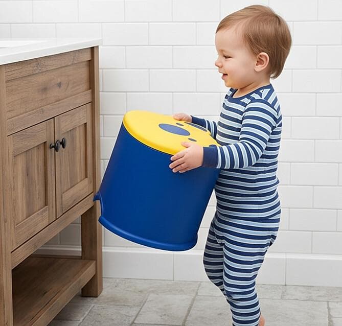 Kids Bear Stool with Storage 6