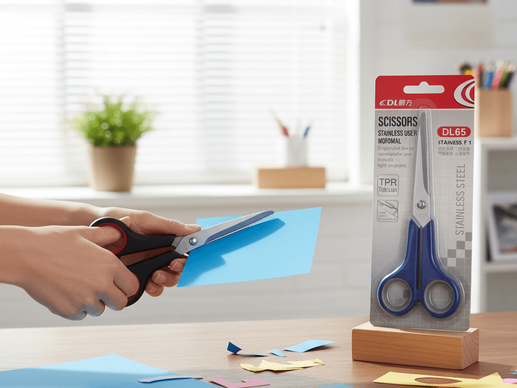 DL Office Stainless Steel Scissors – Comfortable Non-Slip Handle for Office, School & Home Use (17cm) 4