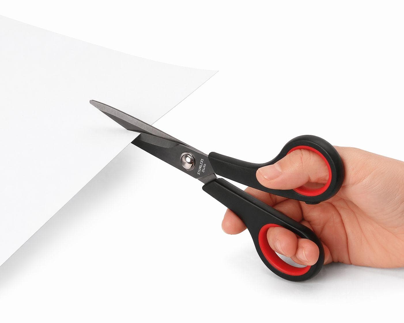 DL Office Stainless Steel Scissors – Comfortable Non-Slip Handle for Office, School & Home Use (17cm) 2