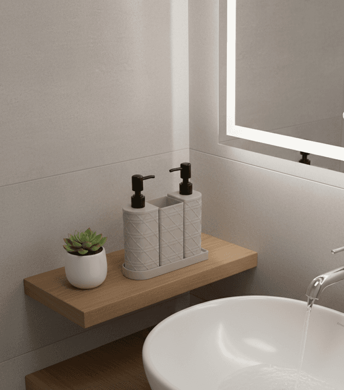 Double-Headed Semi-Circular 4-Piece Set (23.6×8.8×19) 5