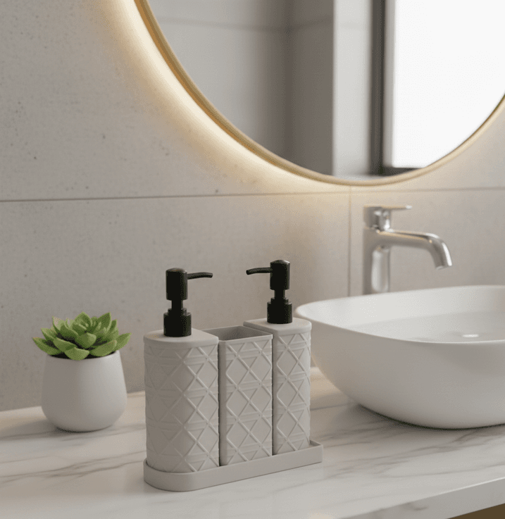 Double-Headed Semi-Circular 4-Piece Set (23.6×8.8×19) 3