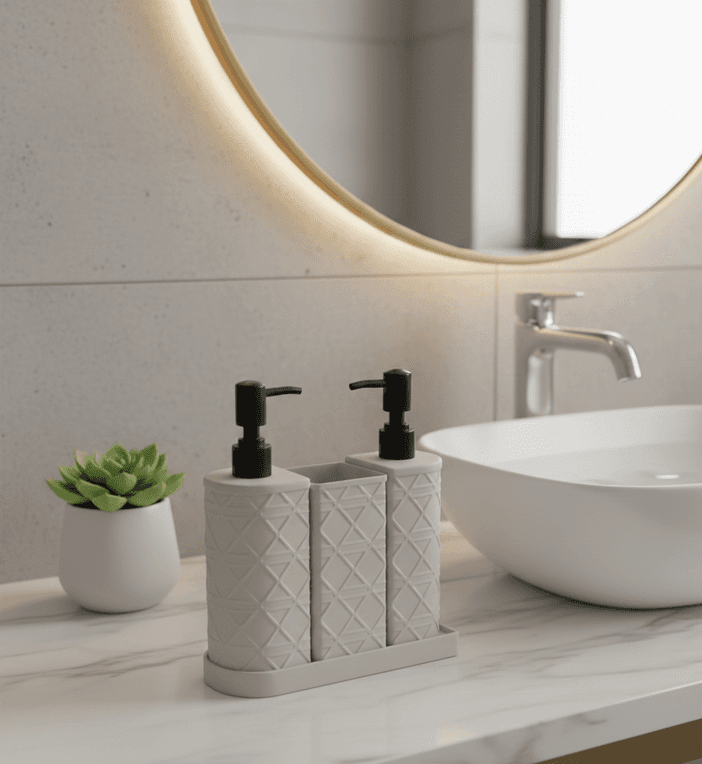 Double-Headed Semi-Circular 4-Piece Set (23.6×8.8×19) 4