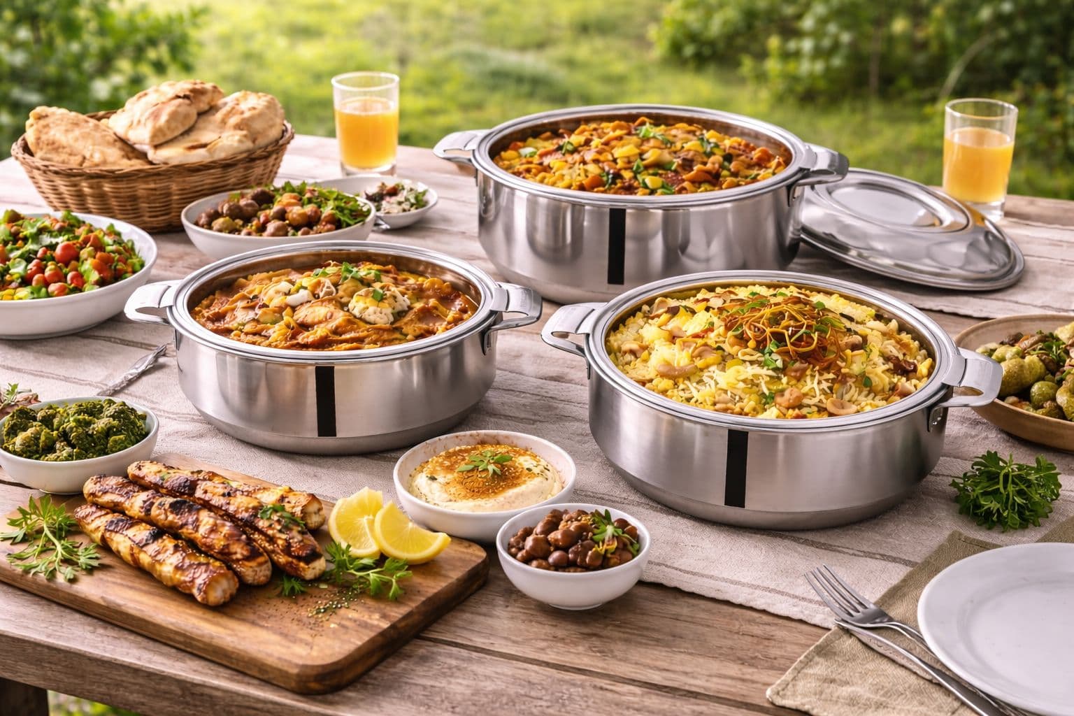 Stainless Steel Insulated Hot Pot Set – Premium Design with Multiple Sizes, Keeps Food Hot for Long Hours, Ideal for Daily Use or Travel 3