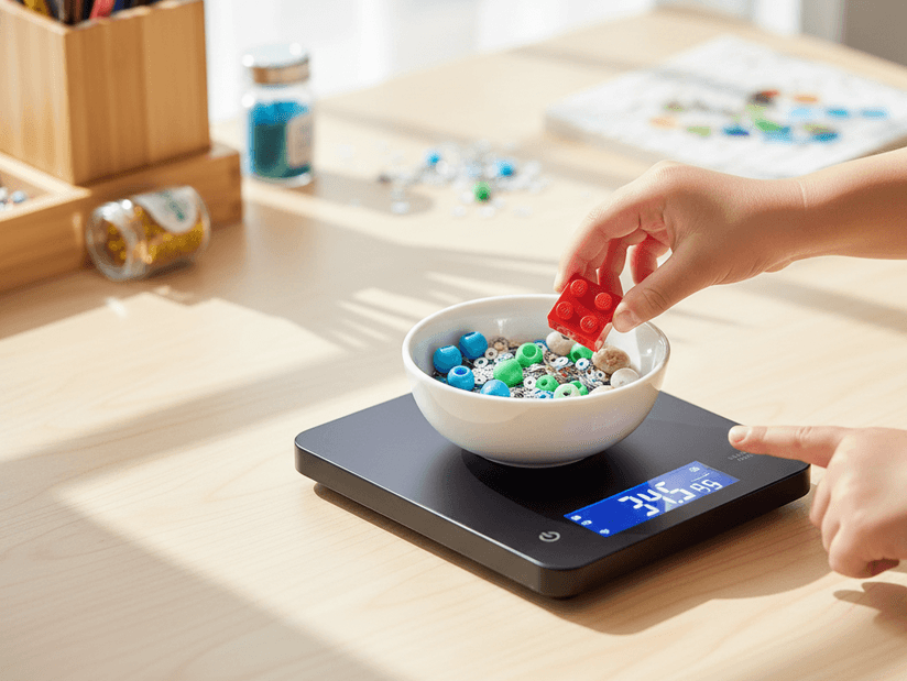 Small High-Precision Digital Electronic Scale – LCD Display – Black Color 3