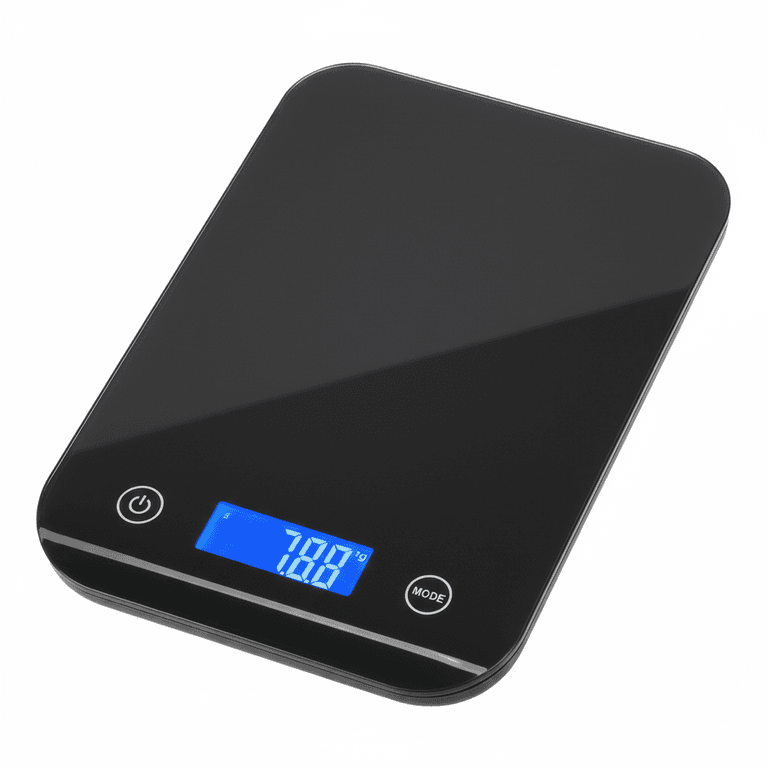 Small High-Precision Digital Electronic Scale – LCD Display – Black Color