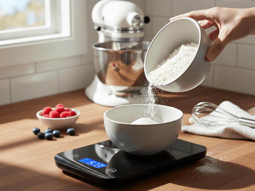 Small High-Precision Digital Electronic Scale – LCD Display – Black Color 4